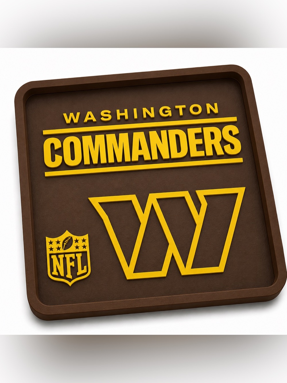 Washington Commanders NFL Pocket Dump Tray - For Keys, Wallet, Money, Etc